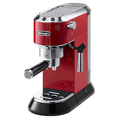 De'Longhi EC680 Dedica Pump Espresso Coffee Machine, Red Red De'Longhi EC680 Dedica Pump Espresso Coffee Machine, Red Red